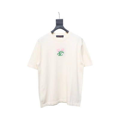 Louis Vuitton LV Tyler co-branded floral jacquard knitted short-sleeved T-shirt 01
