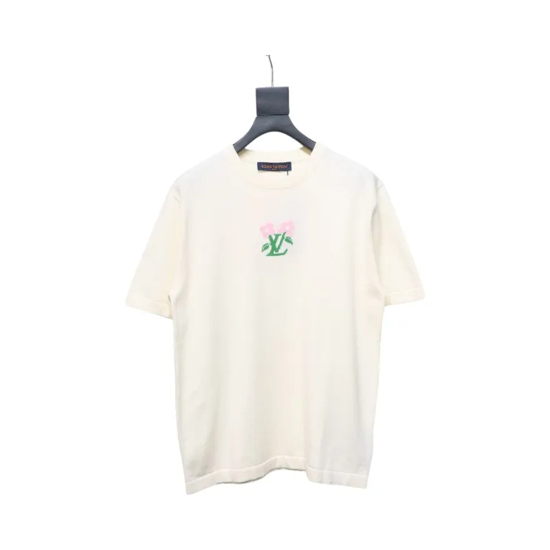 Louis Vuitton LV Tyler co-branded floral jacquard knitted short-sleeved T-shirt