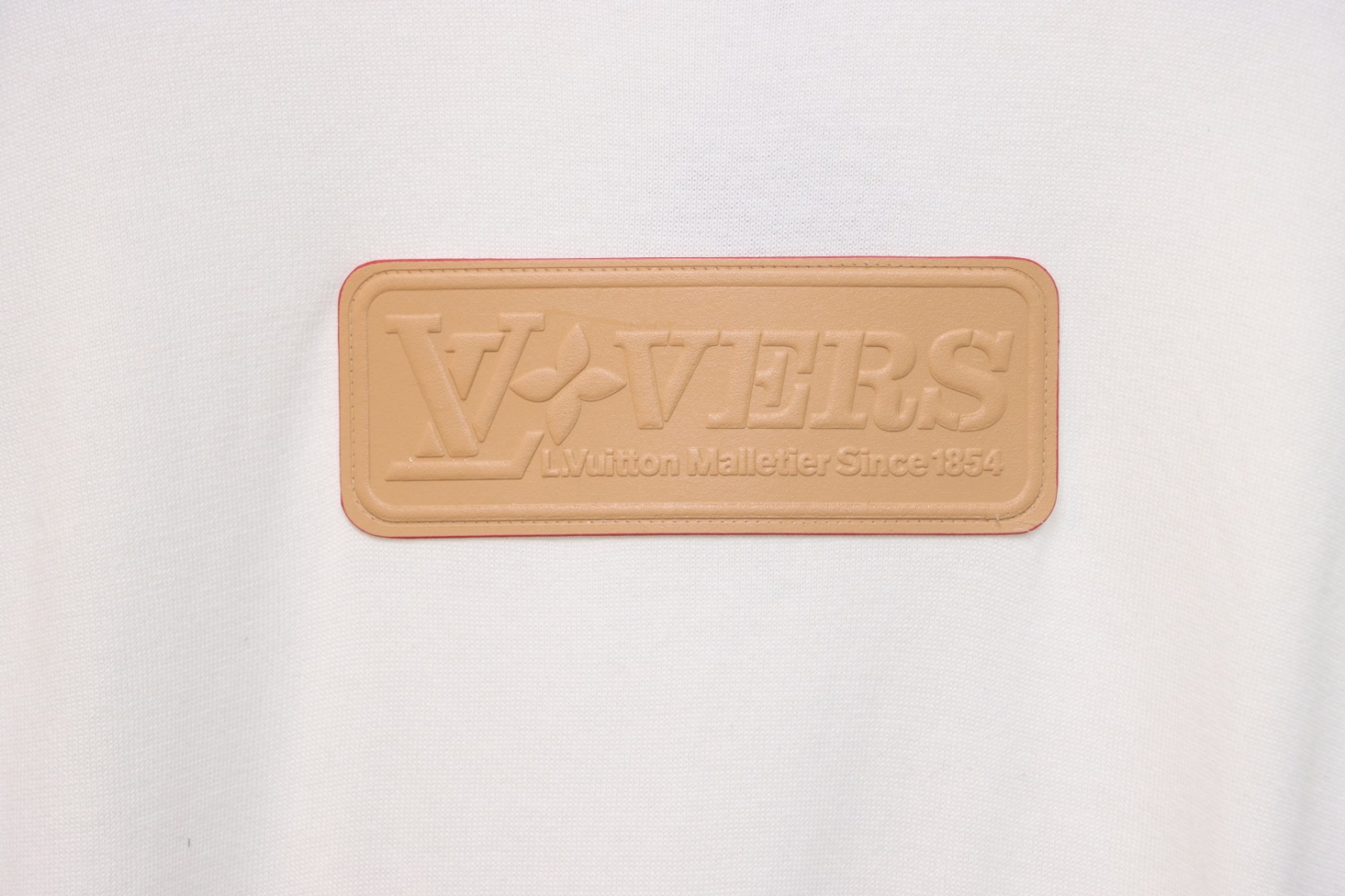 Louis Vuitton LV yellow chest logo patch knitted short-sleeved T-shirt