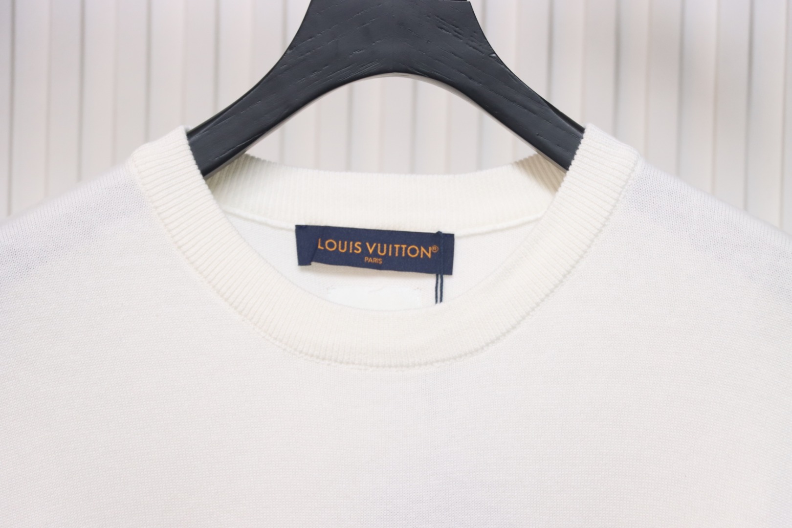 Louis Vuitton LV yellow chest logo patch knitted short-sleeved T-shirt