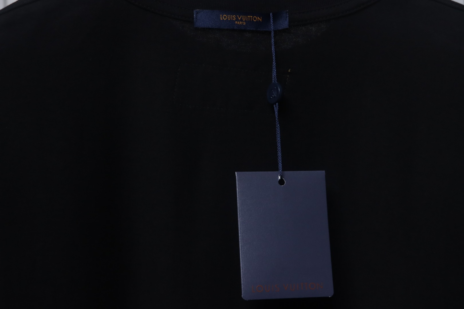 Louis Vuitton New Embroidered Patch Cotton Piqué T-Shirt Black