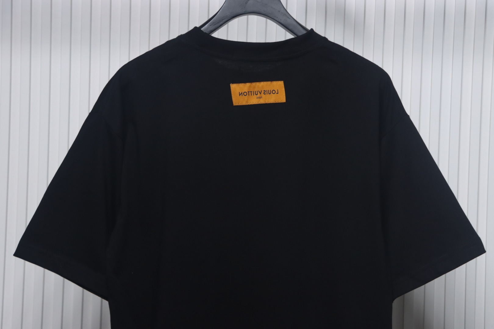 Louis Vuitton New Embroidered Patch Cotton Piqué T-Shirt Black
