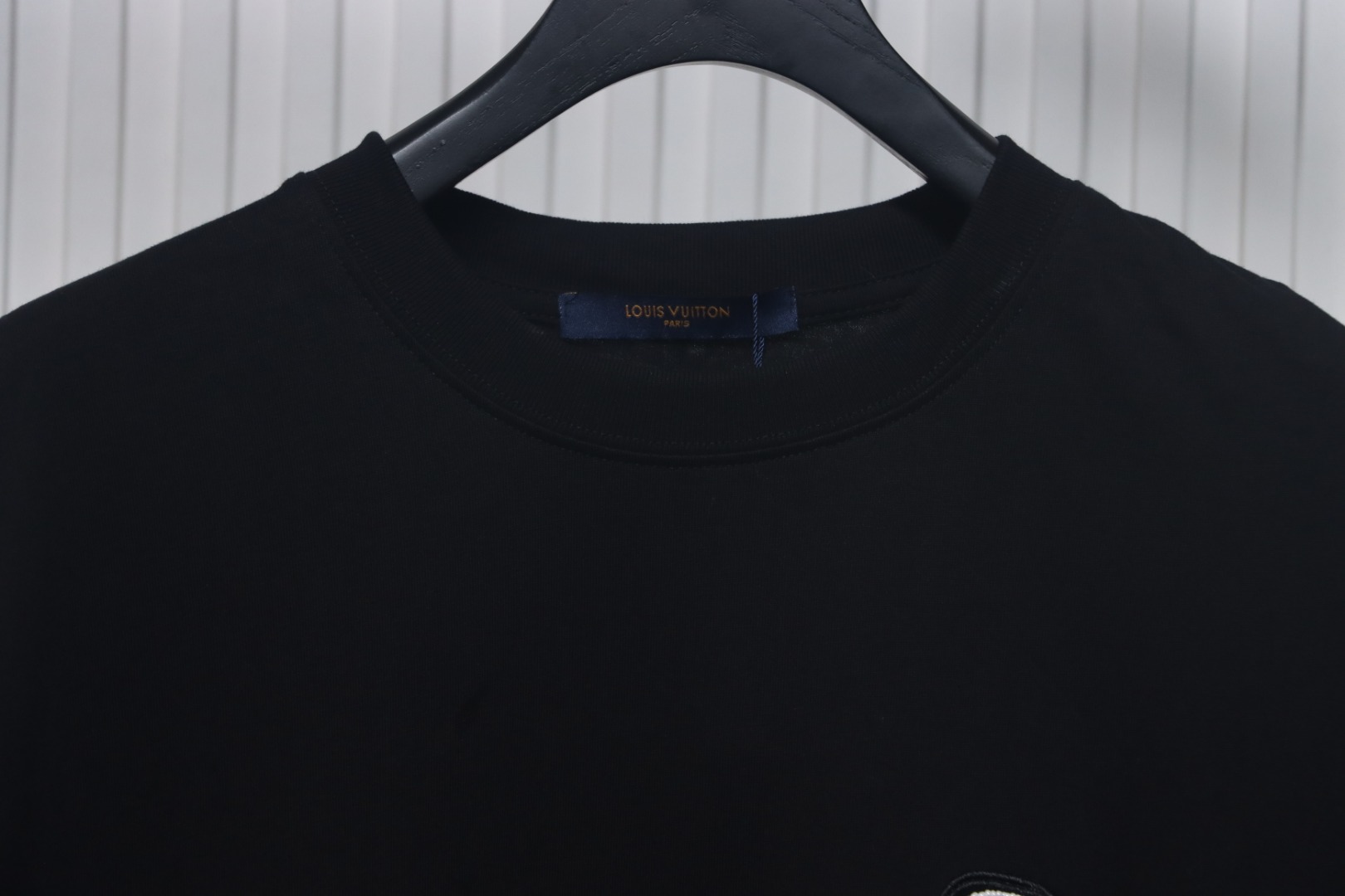 Louis Vuitton New Embroidered Patch Cotton Piqué T-Shirt Black