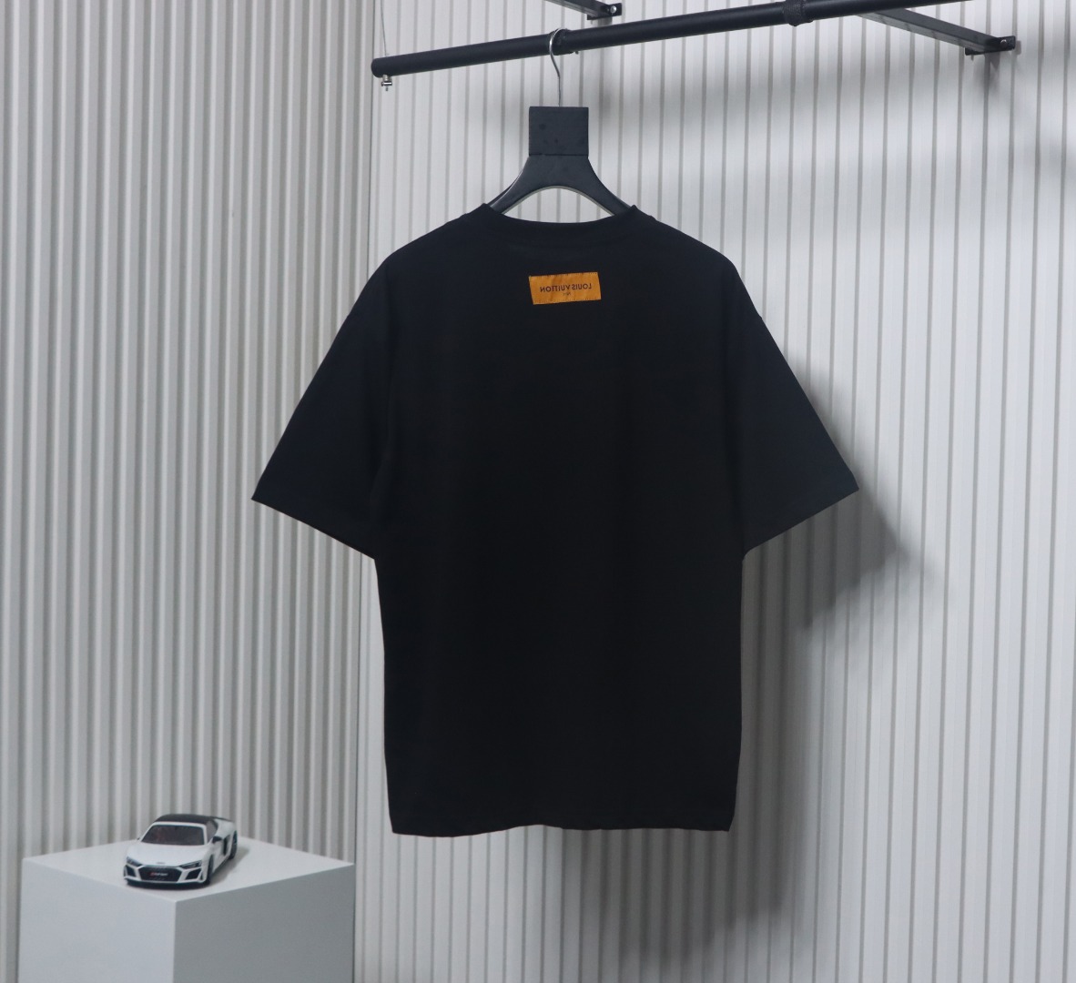Louis Vuitton New Embroidered Patch Cotton Piqué T-Shirt Black