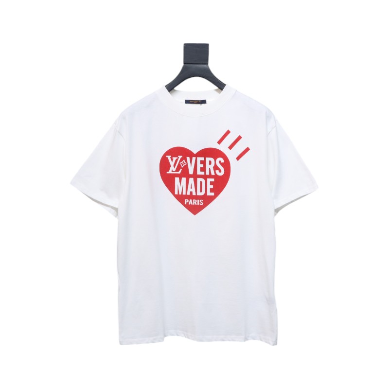 Louis Vuitton NIGO new collaboration series Heart print short-sleeved T-shirt