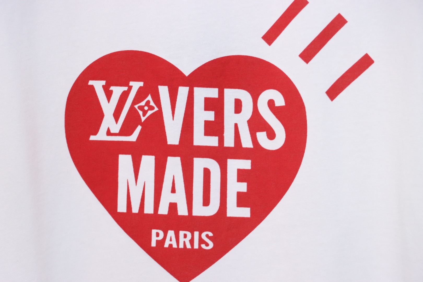 Louis Vuitton NIGO new collaboration series Heart print short-sleeved T-shirt