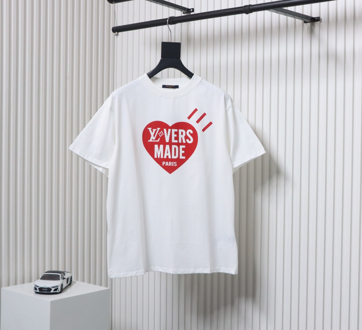 Louis Vuitton NIGO new collaboration series Heart print short-sleeved T-shirt