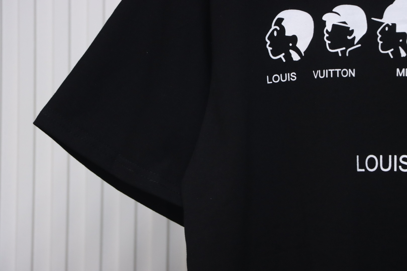 Louis Vuitton NIGO new series small portrait print short-sleeved T-shirt black