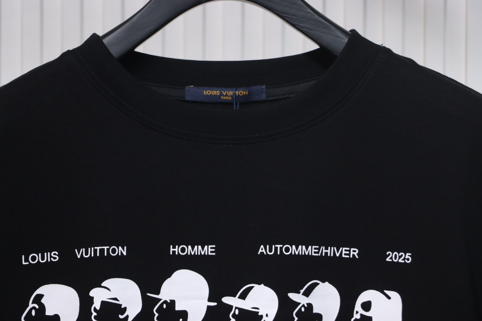 Louis Vuitton NIGO new series small portrait print short-sleeved T-shirt black