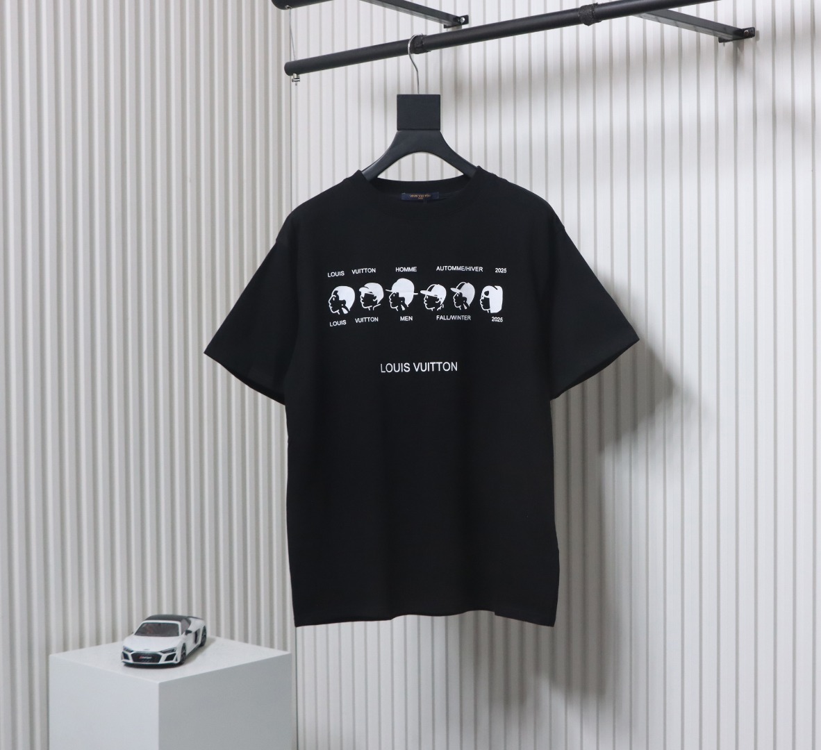 Louis Vuitton NIGO new series small portrait print short-sleeved T-shirt black