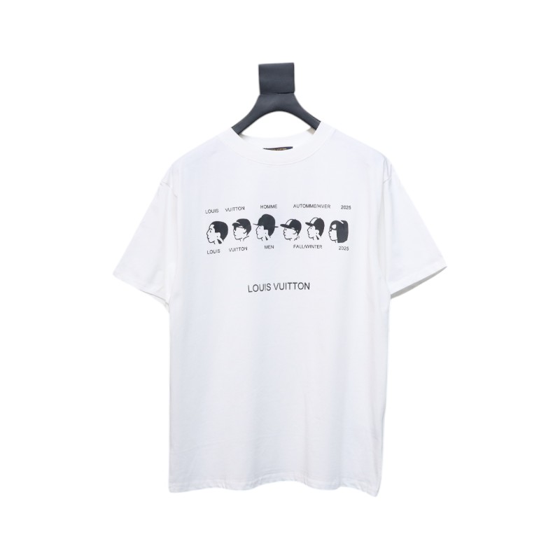 Louis Vuitton NIGO new series small portrait print short-sleeved T-shirt white