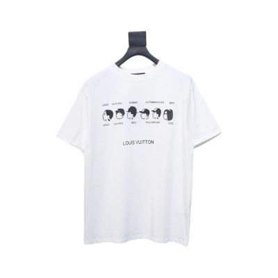 Louis Vuitton NIGO new series small portrait print short-sleeved T-shirt white 01