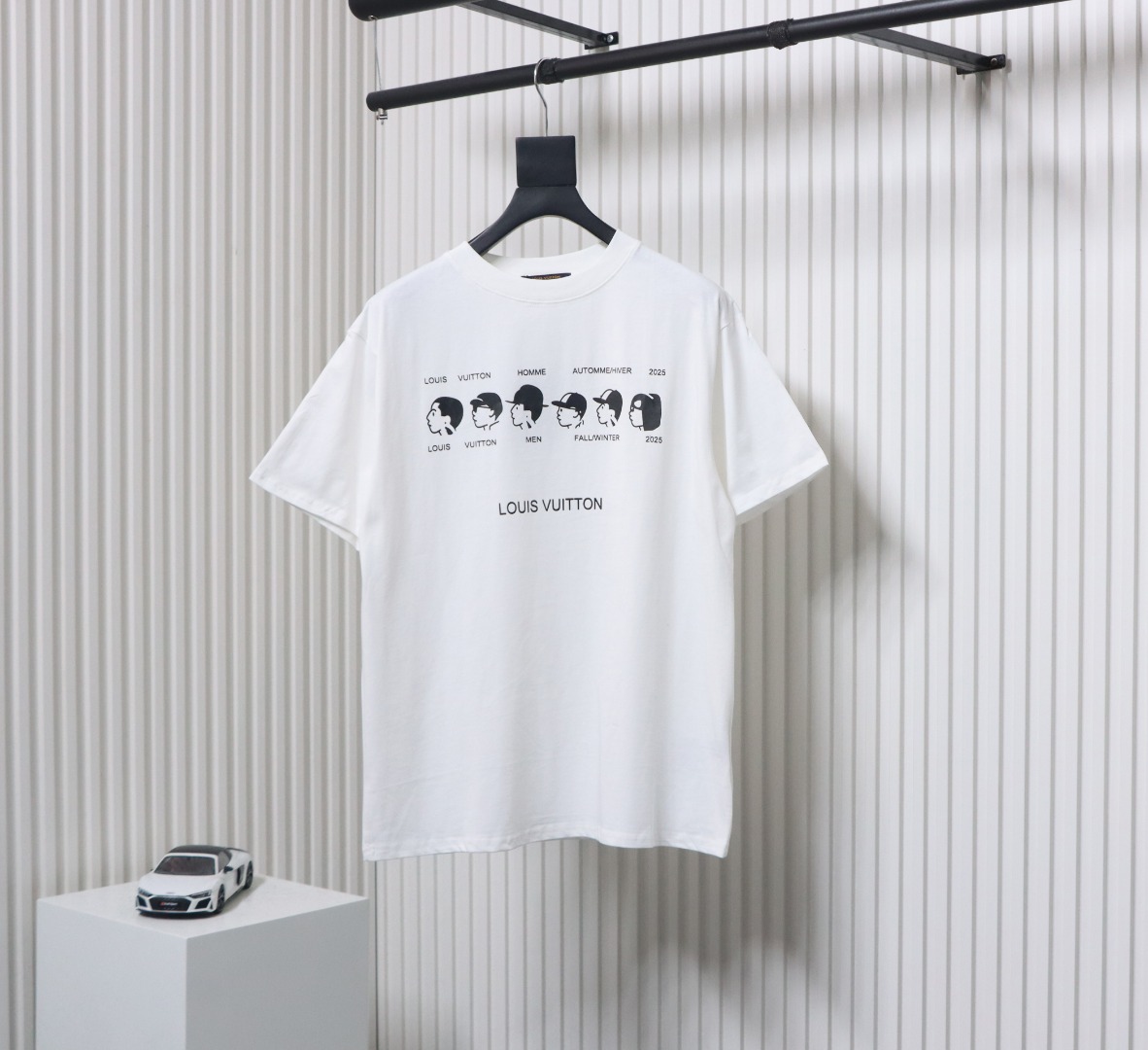 Louis Vuitton NIGO new series small portrait print short-sleeved T-shirt white