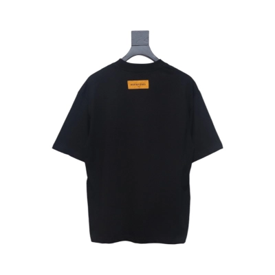 Louis Vuitton outdoor sketch brand letter logo printed short sleeve black 02