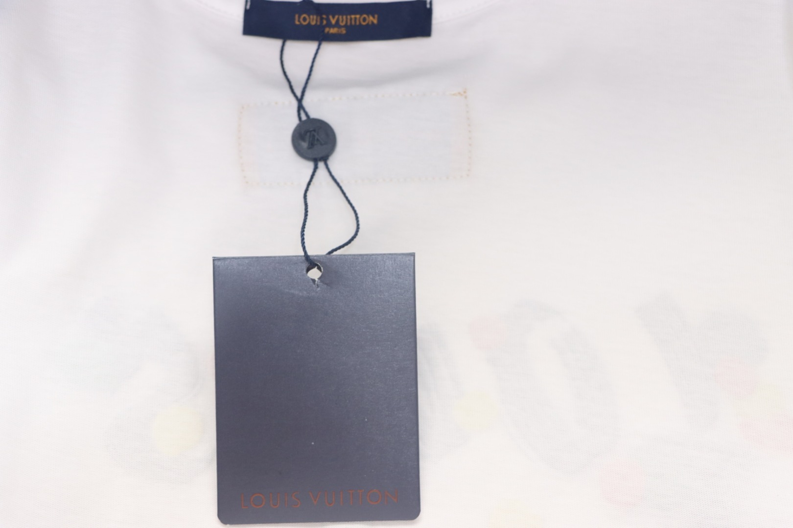 Louis Vuitton painted digital direct printing short sleeve White