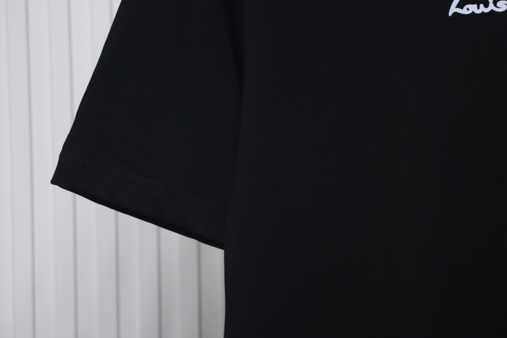 Louis Vuitton sun logo print short sleeve black