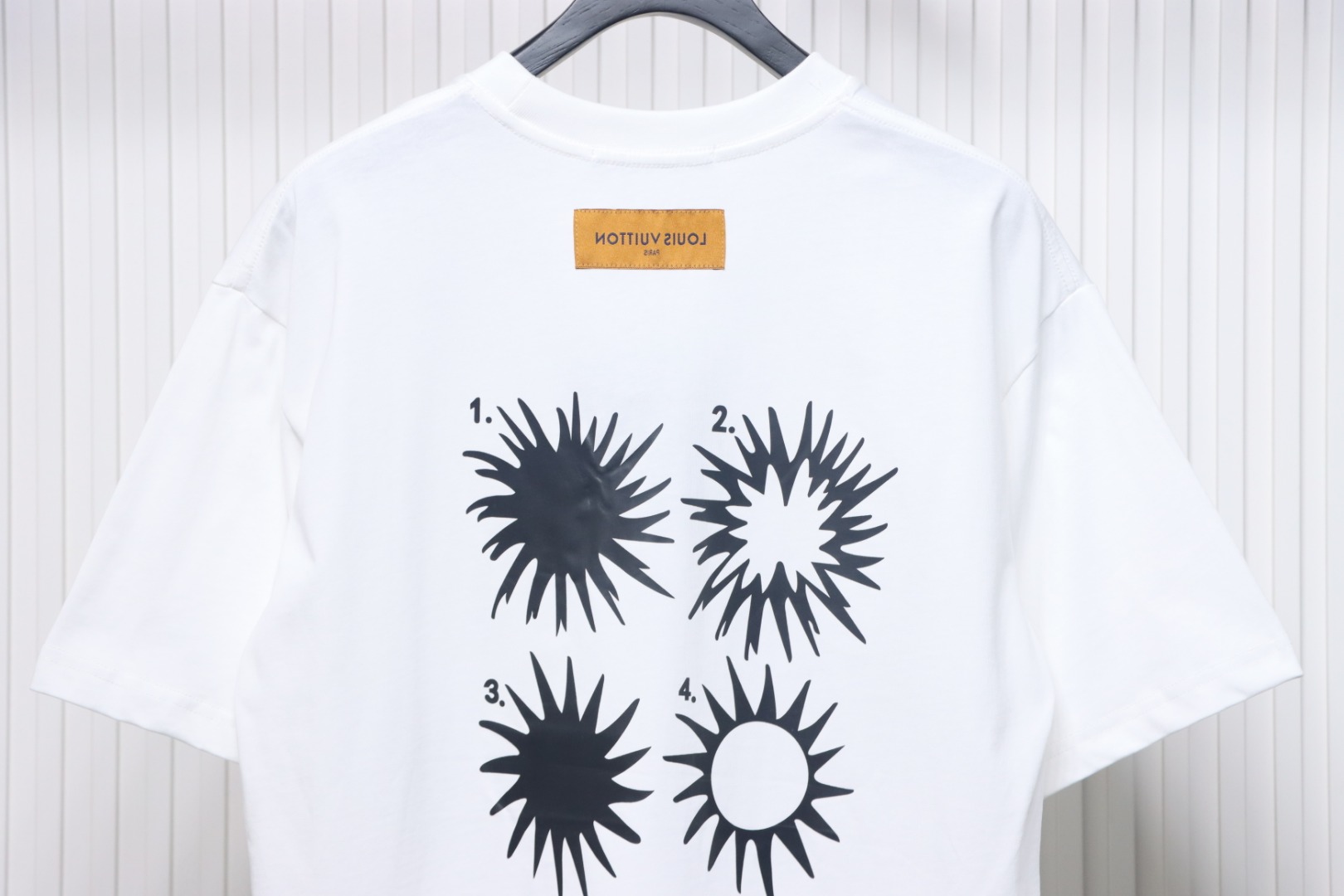 Louis Vuitton sun logo print short sleeve bWhite