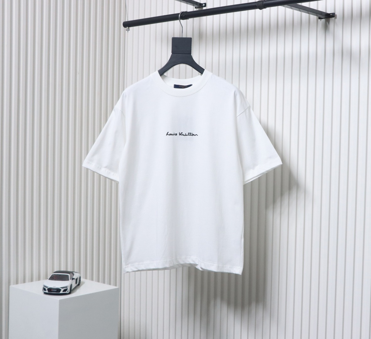 Louis Vuitton sun logo print short sleeve bWhite