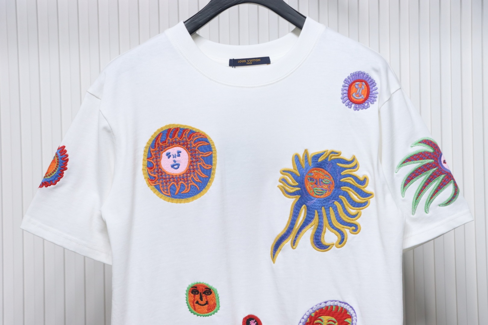 Louis Vuitton Sunfish Embroidered Couple Short Sleeve T-Shirt