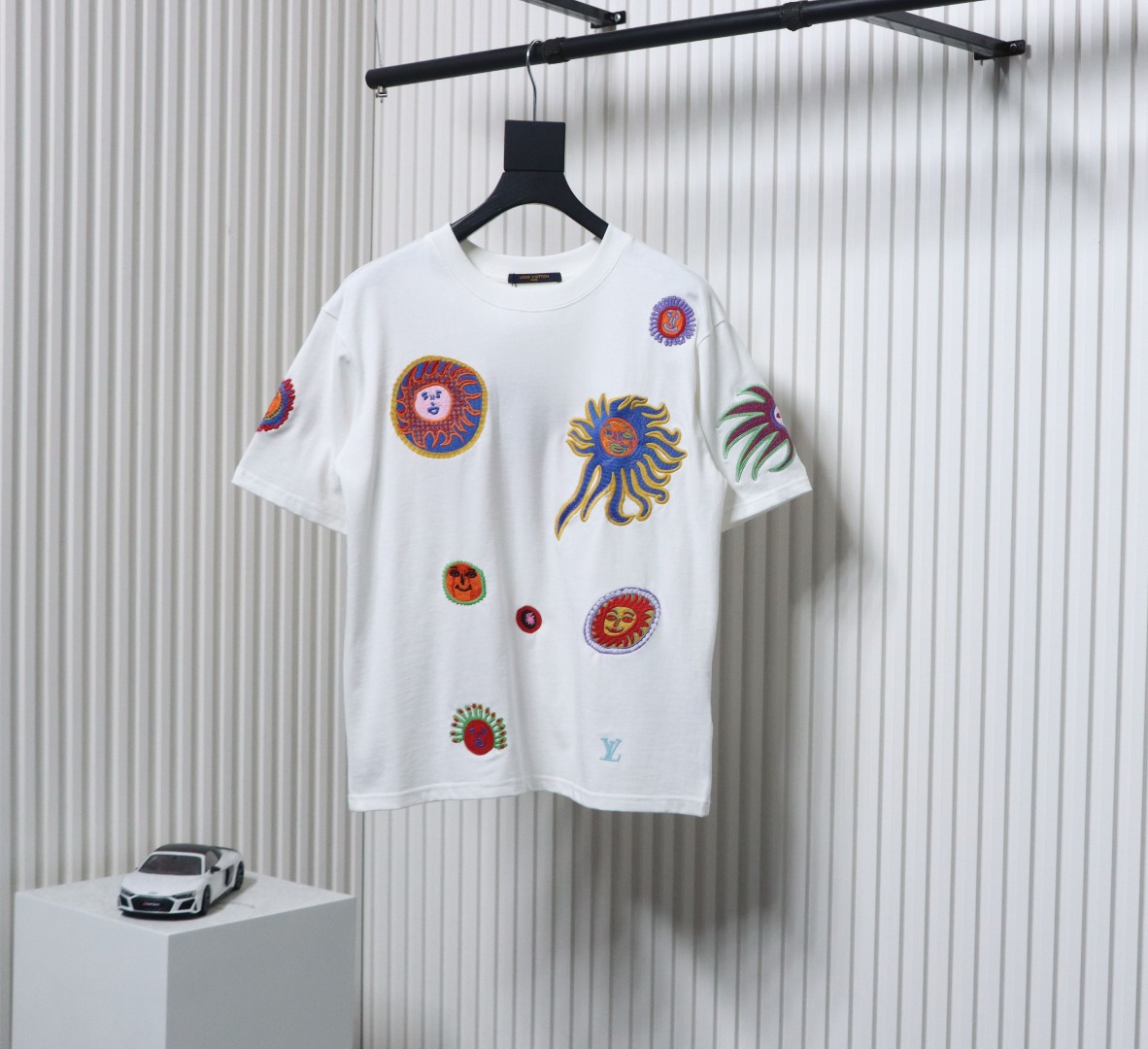 Louis Vuitton Sunfish Embroidered Couple Short Sleeve T-Shirt