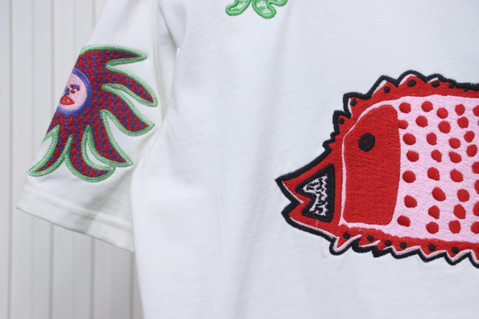 Louis Vuitton Sunfish Embroidered Couple Short Sleeve T-Shirt