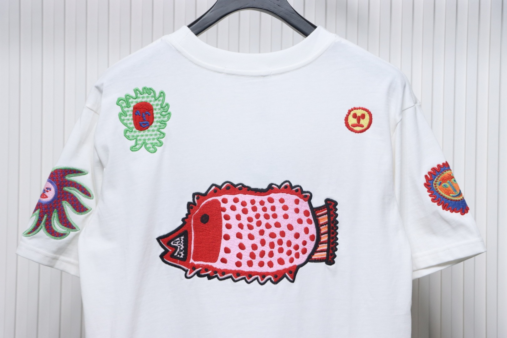 Louis Vuitton Sunfish Embroidered Couple Short Sleeve T-Shirt