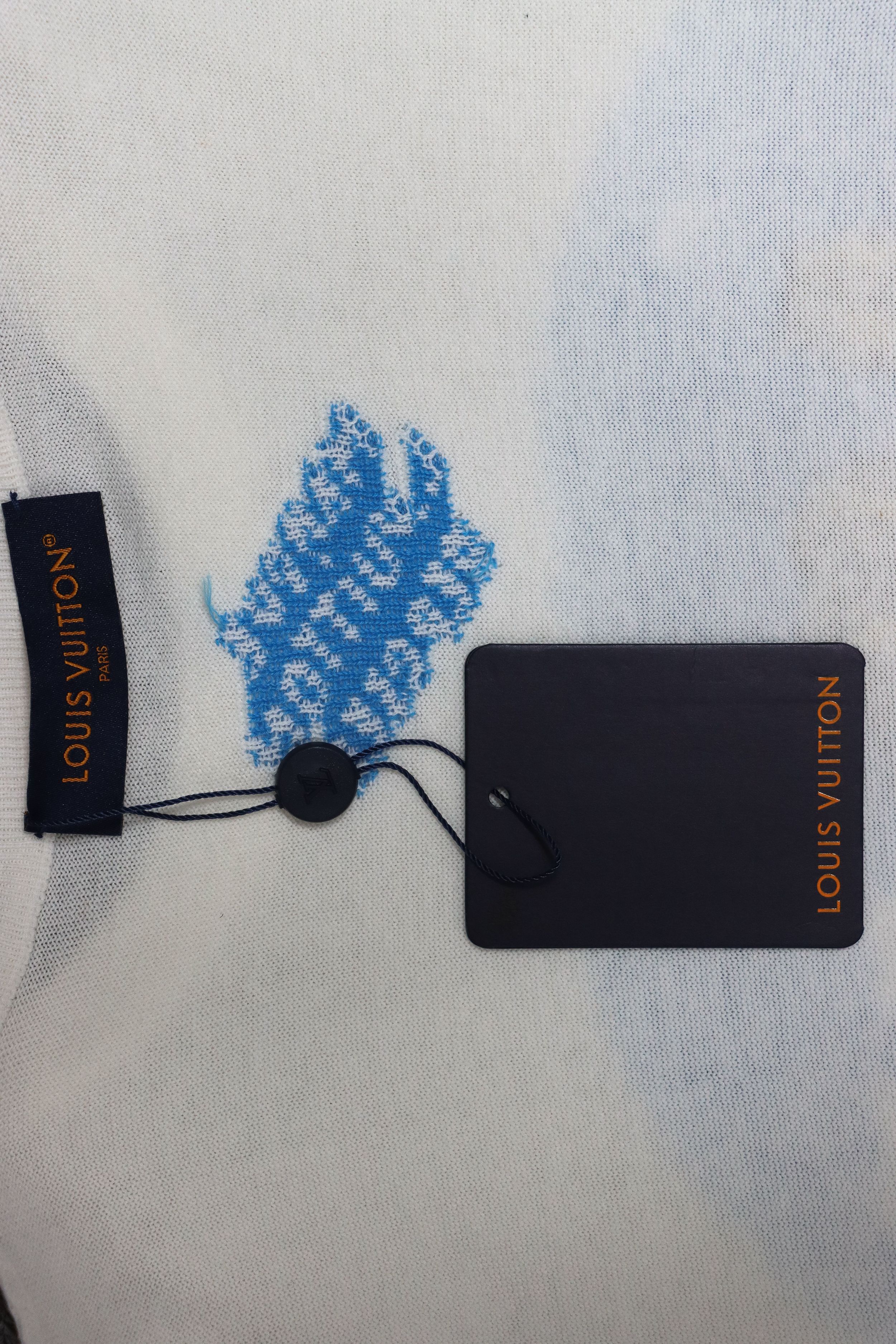 Louis Vuitton Western Denim Jacquard Knit Short Sleeve