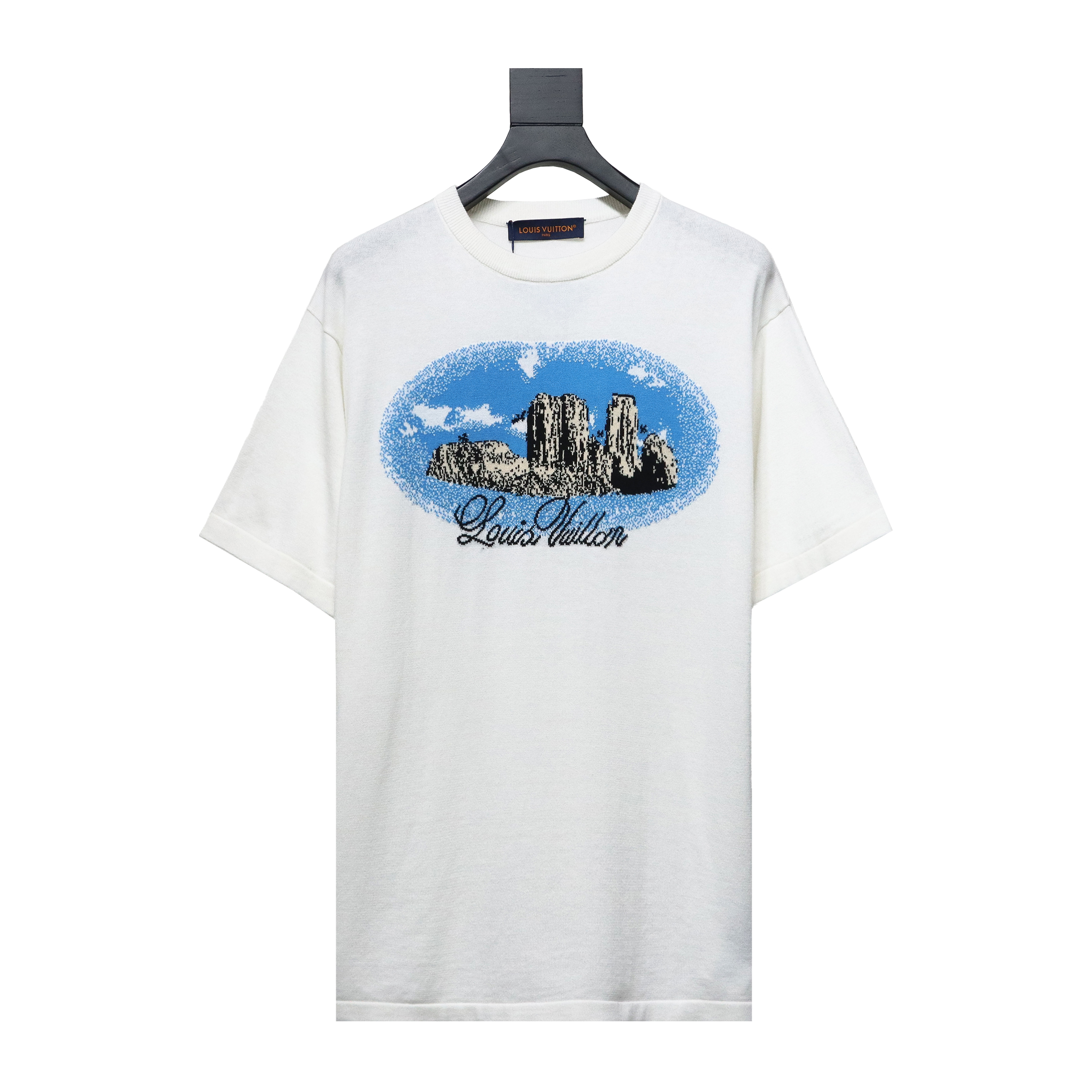 Louis Vuitton Western Denim Jacquard Knit Short Sleeve