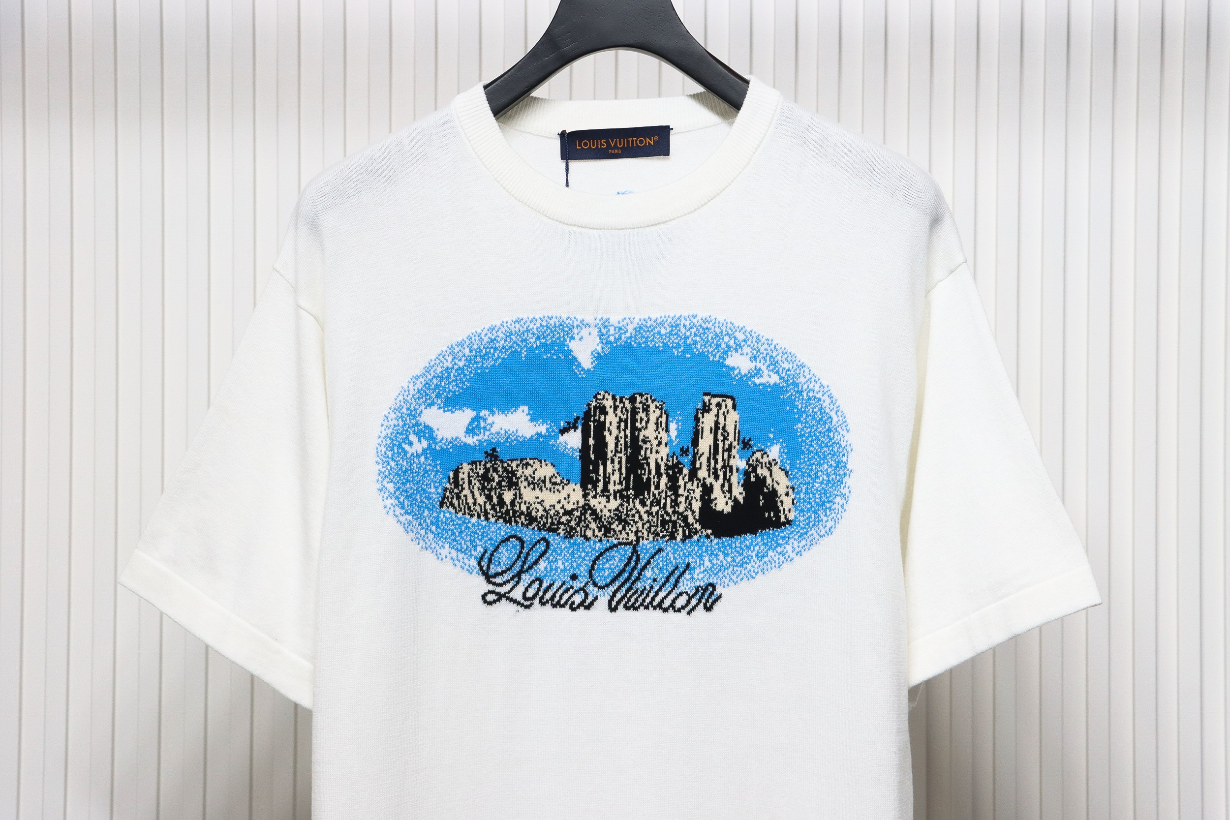 Louis Vuitton Western Denim Jacquard Knit Short Sleeve