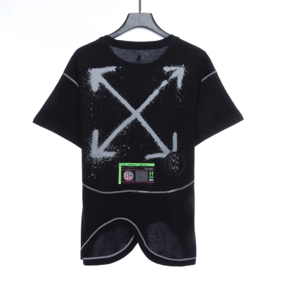 Nike co-branded OW irregular short sleeve black 02