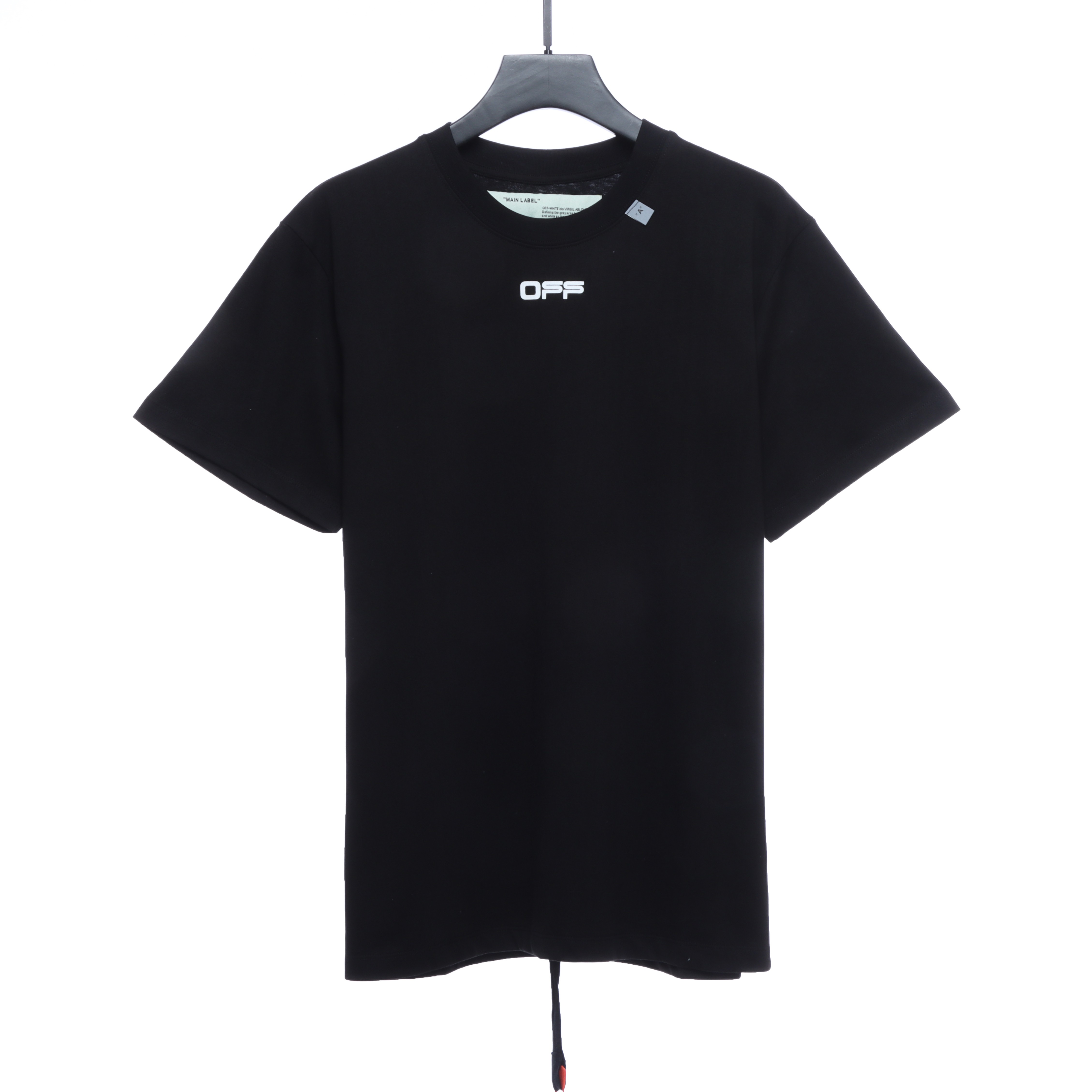 OW Angel Oil Painting Short Sleeve Black