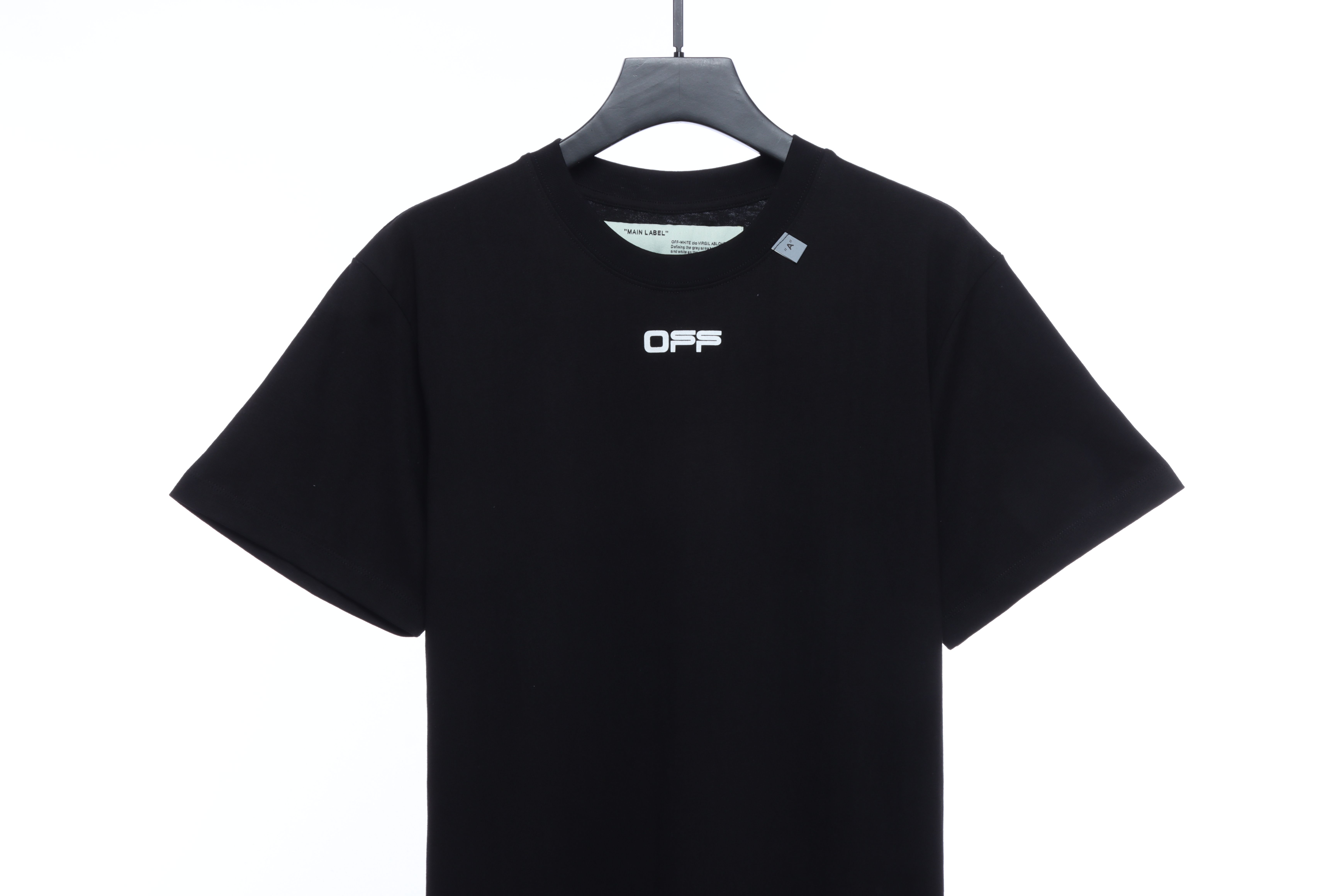 OW Angel Oil Painting Short Sleeve Black