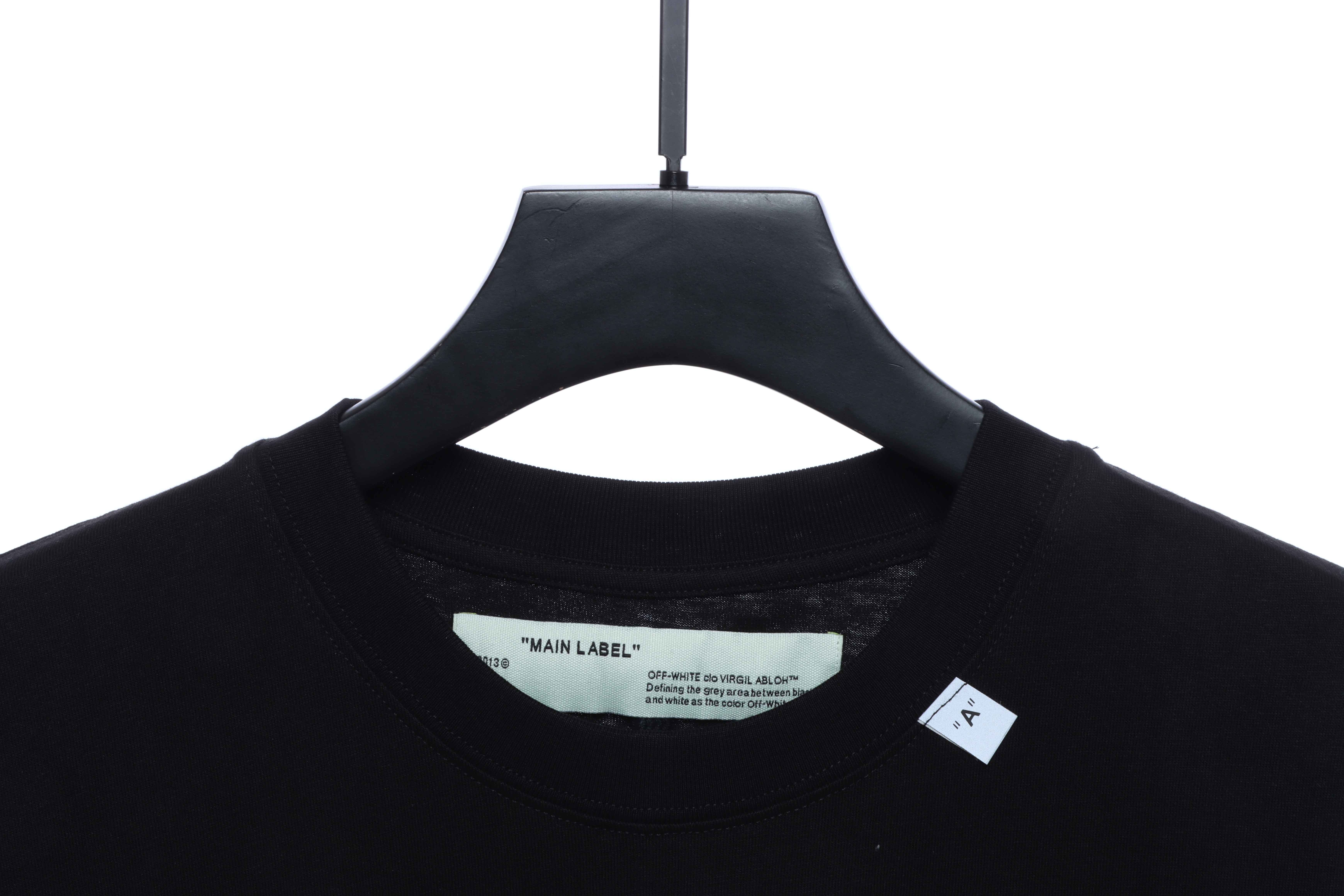 OW Angel Oil Painting Short Sleeve Black