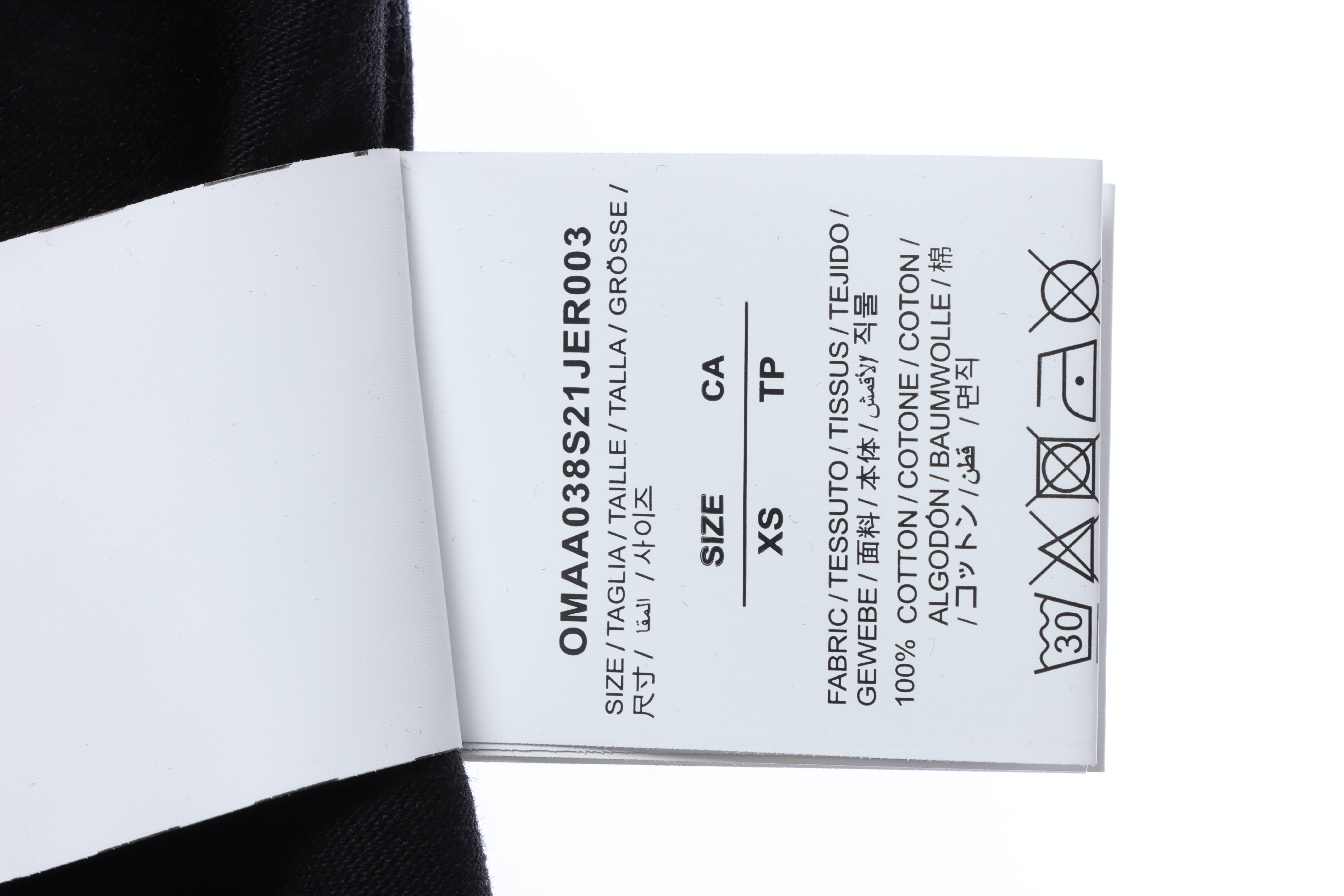 OW Angel Oil Painting Short Sleeve Black