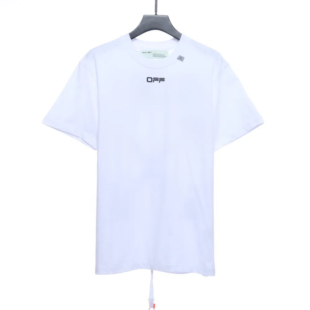 OW Angel Oil Painting Short Sleeve White