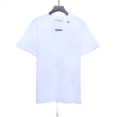 OW Angel Oil Painting Short Sleeve White 02