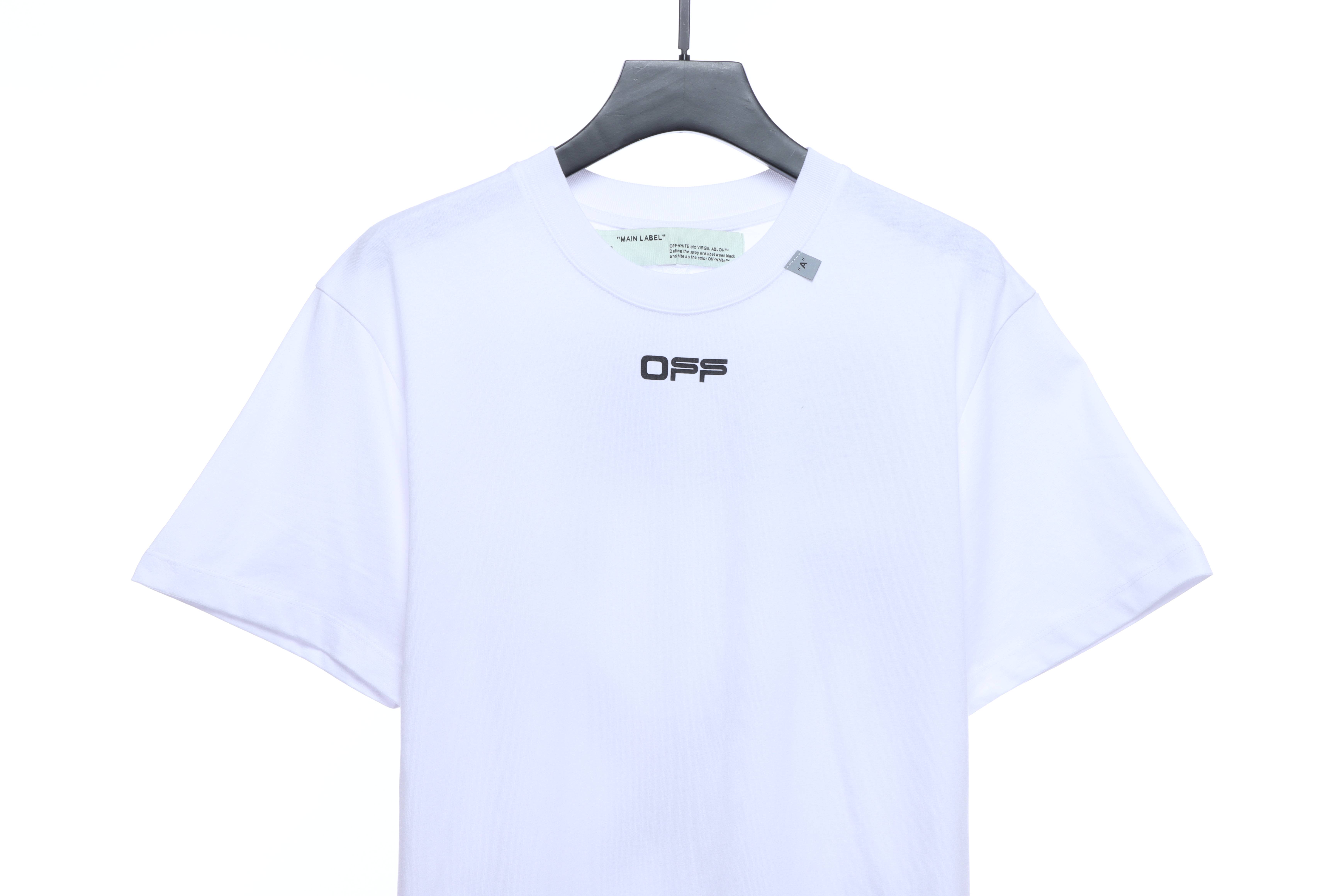 OW Angel Oil Painting Short Sleeve White