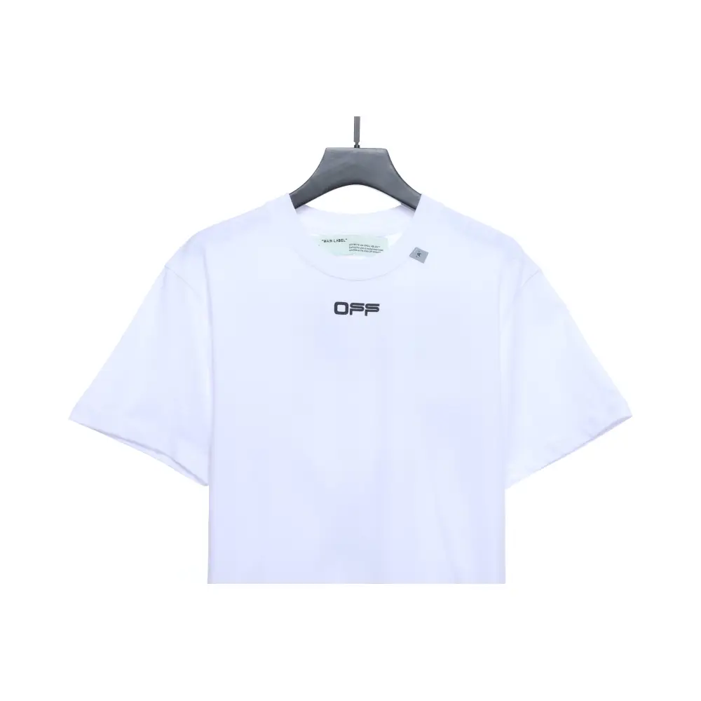 OW Angel Oil Painting Short Sleeve White