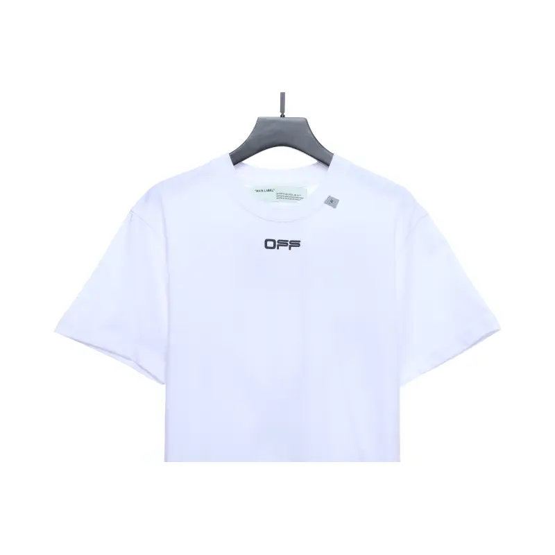 OW Angel Oil Painting Short Sleeve White