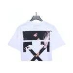OW Angel Oil Painting Short Sleeve White