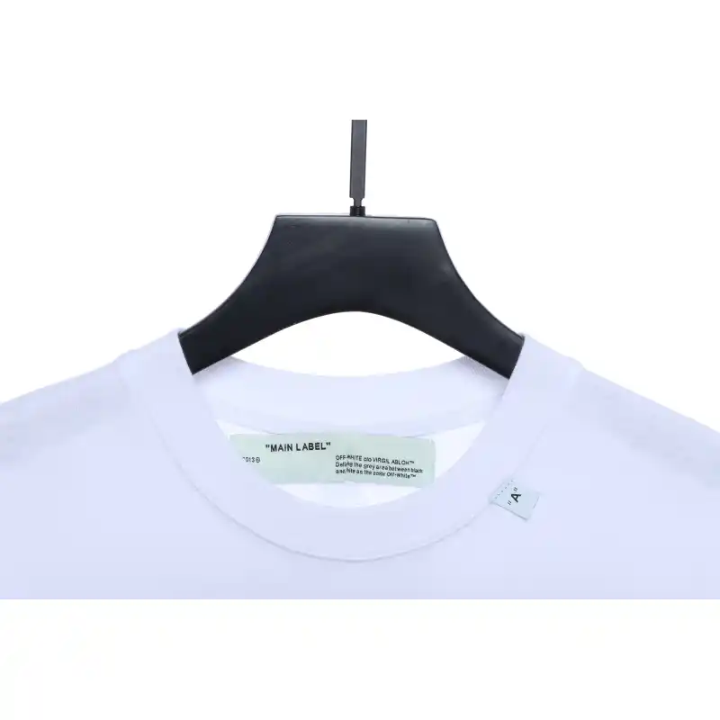 OW Angel Oil Painting Short Sleeve White