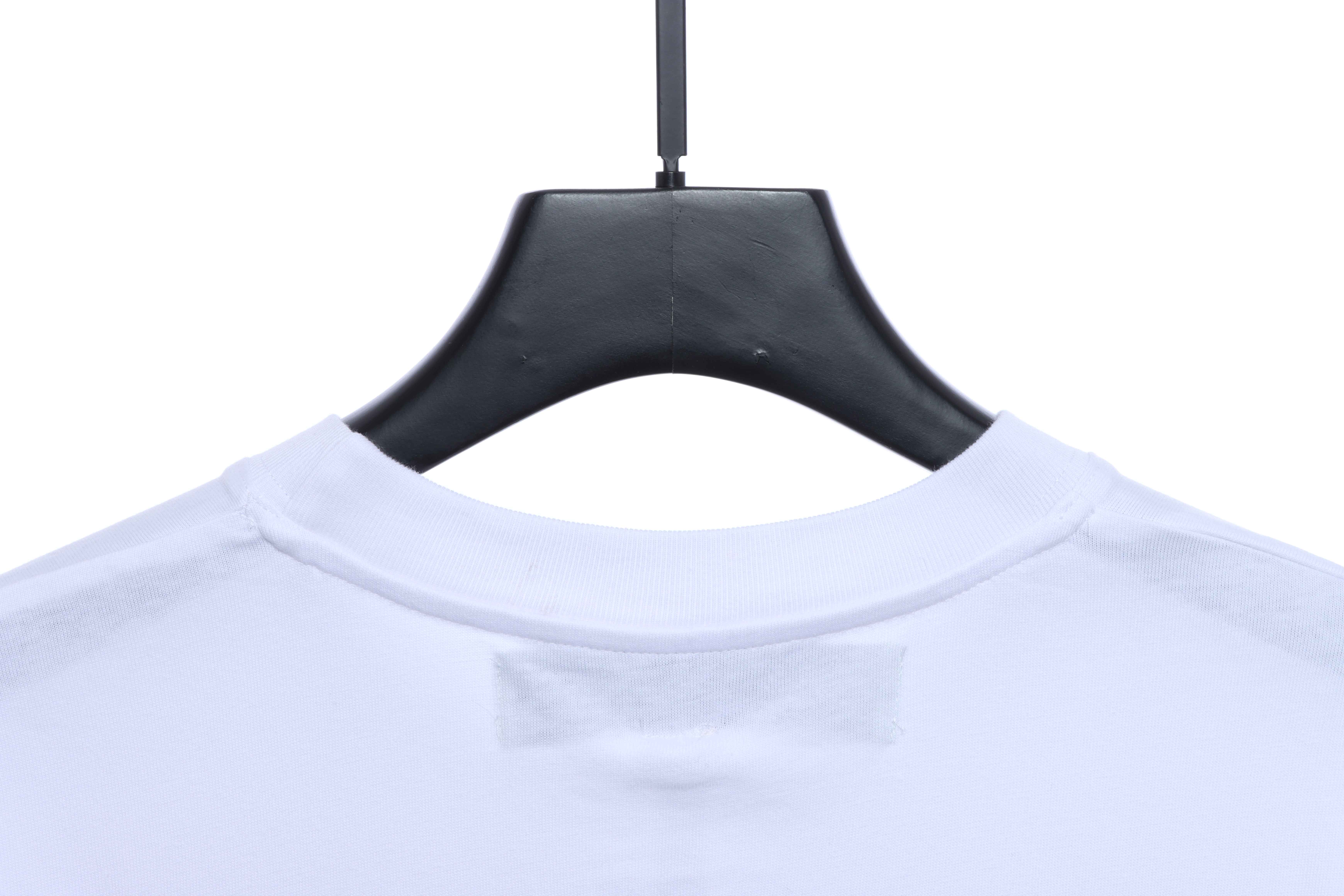 OW Angel Oil Painting Short Sleeve White