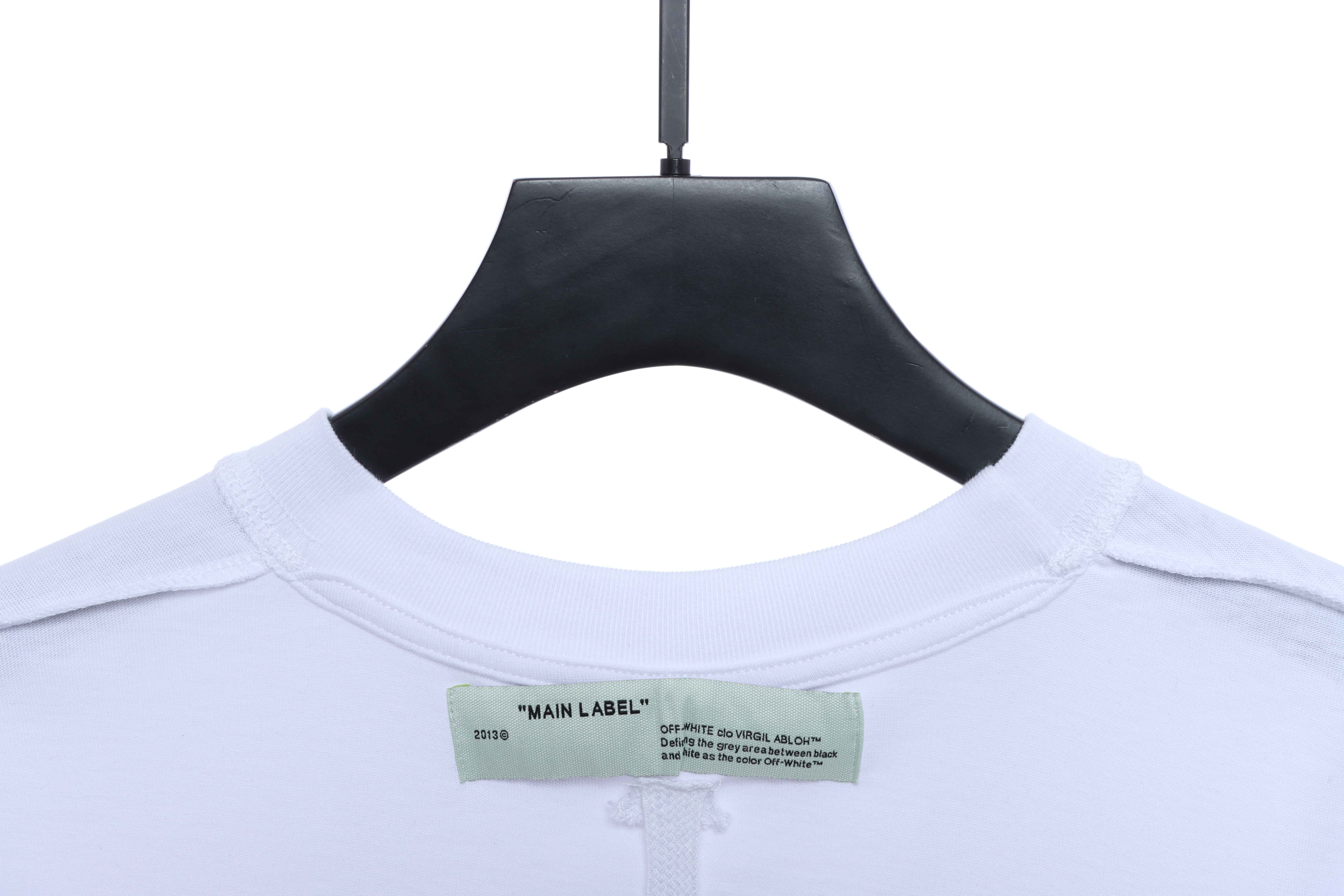 OW Angel Oil Painting Short Sleeve White