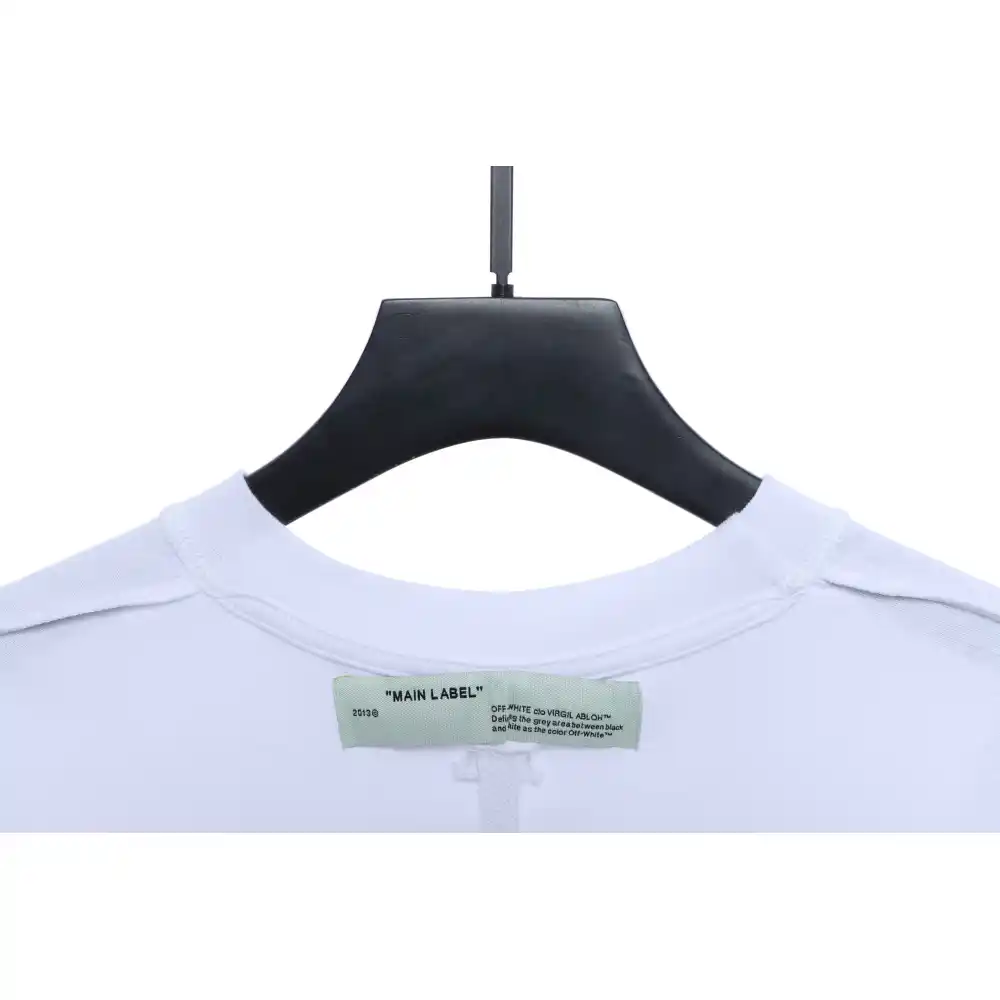 OW Angel Oil Painting Short Sleeve White