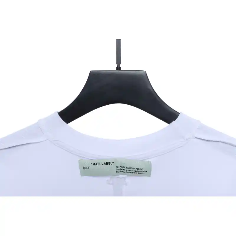 OW Angel Oil Painting Short Sleeve White