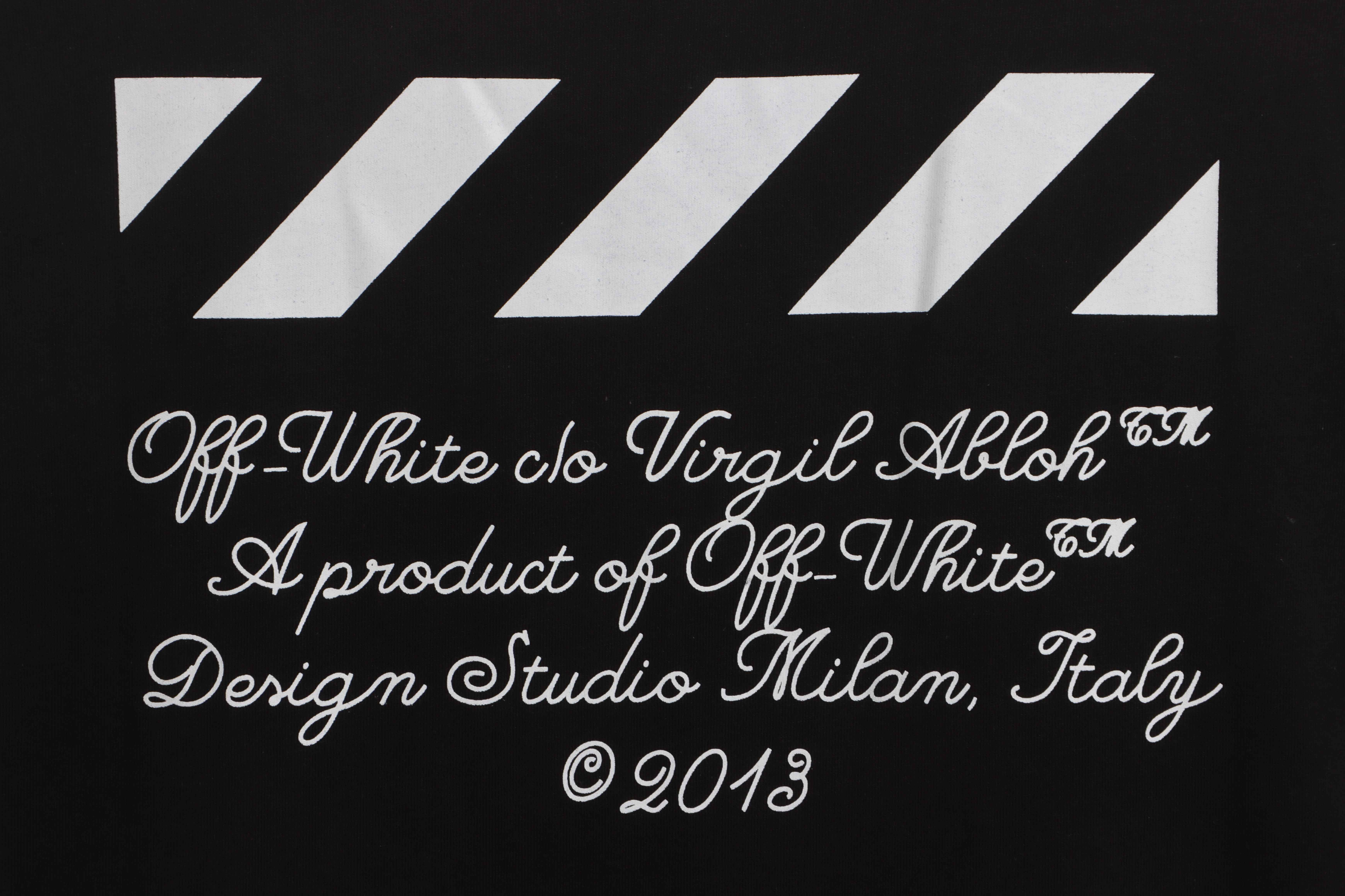 OW City Series 23 Slogan Short Sleeve Black