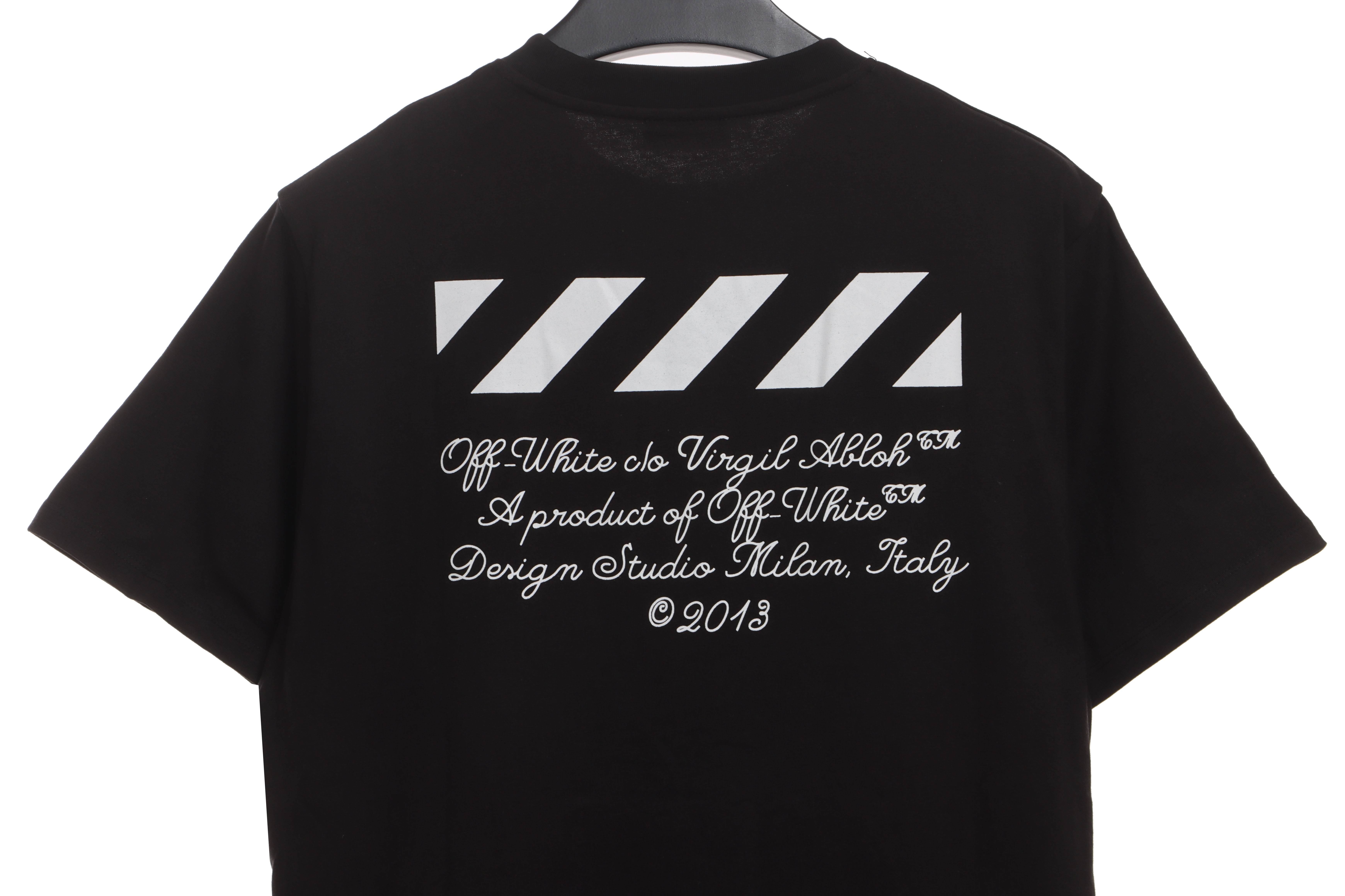 OW City Series 23 Slogan Short Sleeve Black