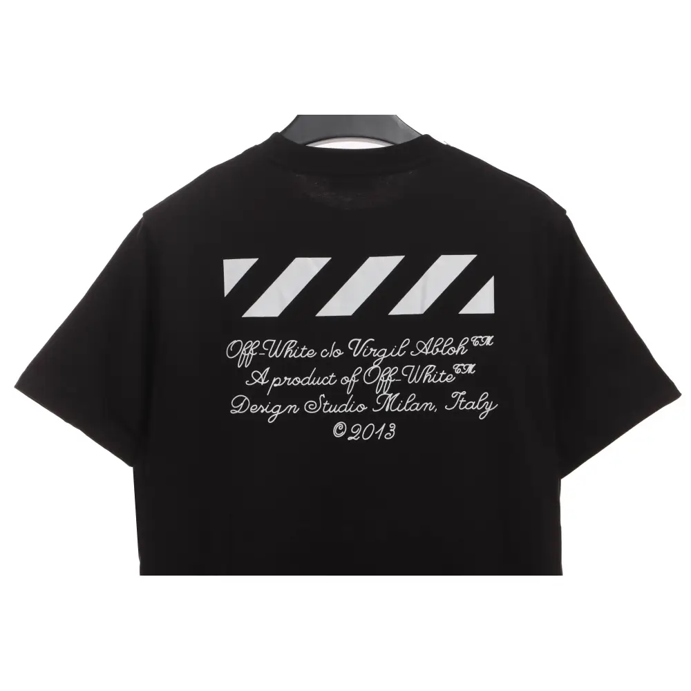 OW City Series 23 Slogan Short Sleeve Black