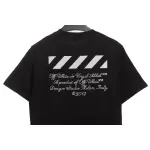 OW City Series 23 Slogan Short Sleeve Black