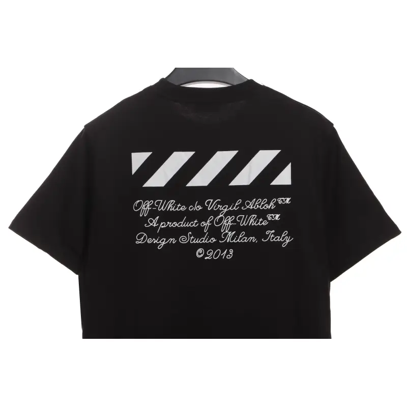OW City Series 23 Slogan Short Sleeve Black